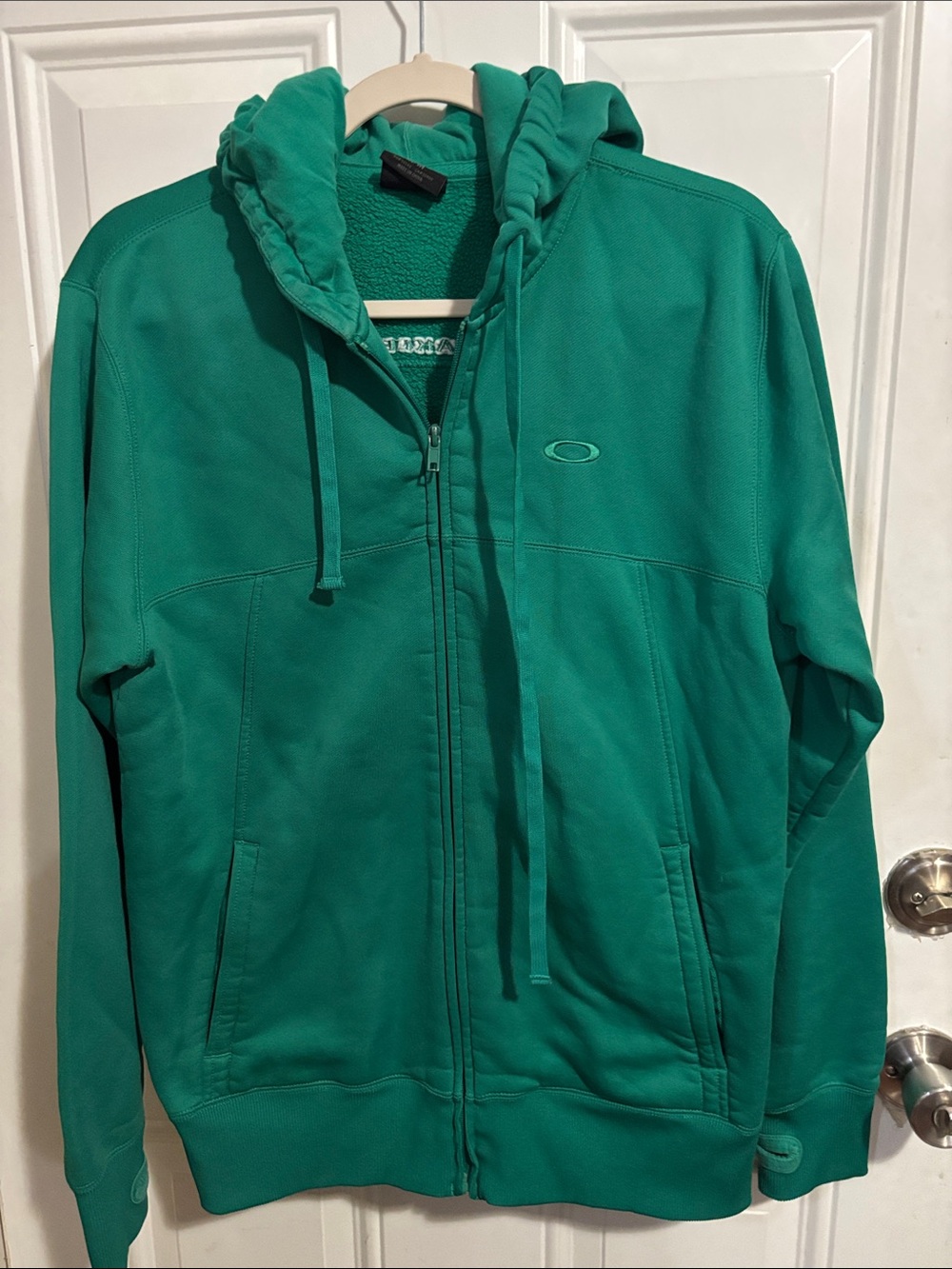 Oakley Men's Teal Green Full-Zip Hooded Jacket